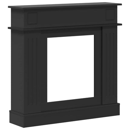 Eldstadsram Svart 102 x 26 x 100 cm Konstruerat trä