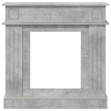 Eldstadsram Betonggrå 102 x 26 x 100 cm Konstruerat trä