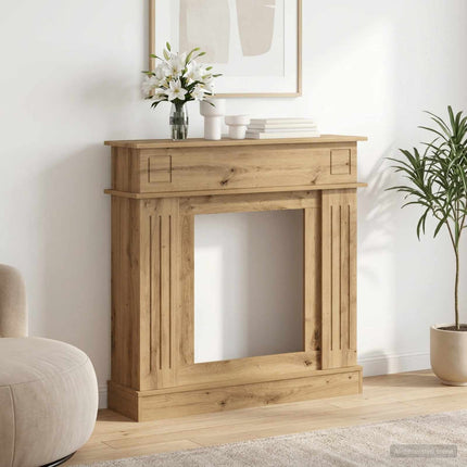 Eldstadsram Artisan-ek 102 x 26 x 100 cm Konstruerat trä