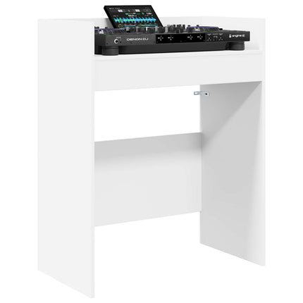 DJ-bord Vit 102 x 45 x 102 cm Konstruerat trä
