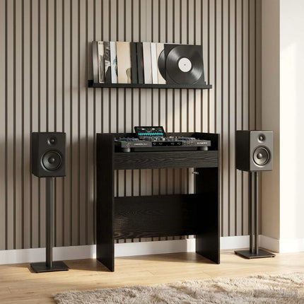 DJ-bord Svart ek 102 x 45 x 102 cm Konstruerat trä
