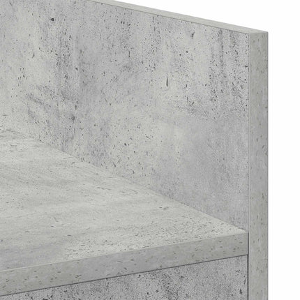 DJ-bord Betonggrå 102 x 45 x 102 cm Konstruerat trä