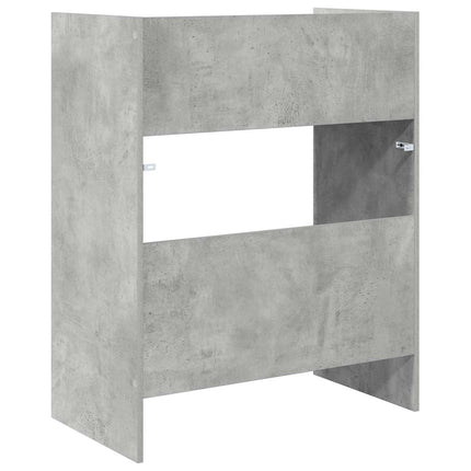 DJ-bord Betonggrå 82 x 45 x 102 cm Konstruerat trä