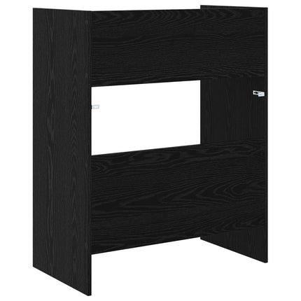 DJ-bord Svart ek 62 x 45 x 102 cm Konstruerat trä