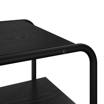 Konsolbord Svart ek 60 x 42,5 x 70 cm Konstruerat trä