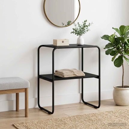 Konsolbord Svart ek 80 x 42,5 x 70 cm Konstruerat trä