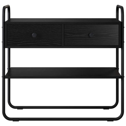 Konsolbord Svart ek 80 x 40 x 75 cm Konstruerat trä