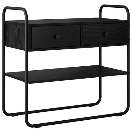 Konsolbord Svart ek 100 x 40 x 75 cm Konstruerat trä