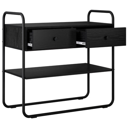 Konsolbord Svart ek 100 x 40 x 75 cm Konstruerat trä