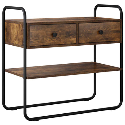 Konsolbord Rökt ek 100 x 40 x 75 cm Konstruerat trä