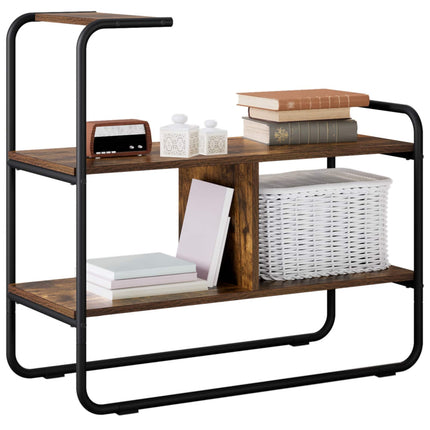 Konsolbord Rökt ek 80 x 35 x 75 cm Konstruerat trä