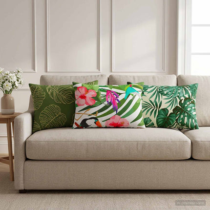 Kasta Kudde 6 st HEERLEN Bladmönster 30 x 50 cm Polyester