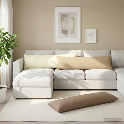Kasta Kudde HEERLEN Gräddvit 40 x 145 cm Polyester