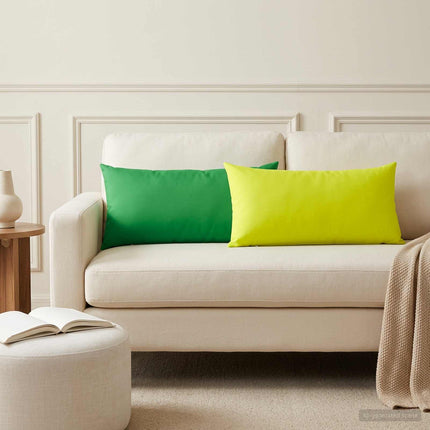 Kasta Kudde 2 st HEERLEN Klart grön. 40 x 80 cm Polyester