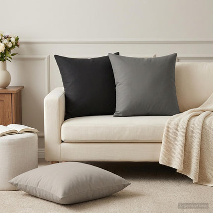 Kasta Kudde 2 st HEERLEN Svart 45 x 45 cm Polyester