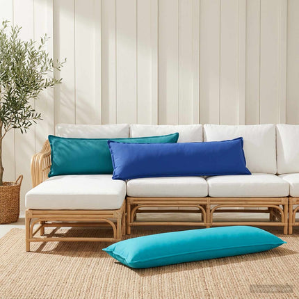Kasta Kudde HOUTEN Ljusblå 40 x 145 cm Polyester