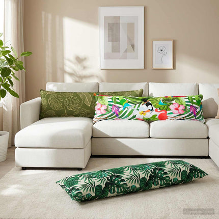 Kasta Kudde 2 st HOUTEN Bladmönster 40 x 145 cm Polyester
