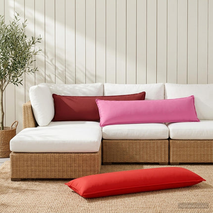Kasta Kudde HOUTEN Rosa 40 x 145 cm Polyester