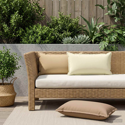 Kasta Kudde 12 st HOUTEN Gräddvit 40 x 80 cm Polyester