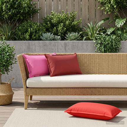 Kasta Kudde 6 st HOUTEN Vinröd 40 x 70 cm Polyester