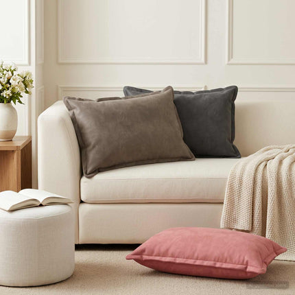 Kudde med kudde HOUTEN 2 st Rosa Sammet