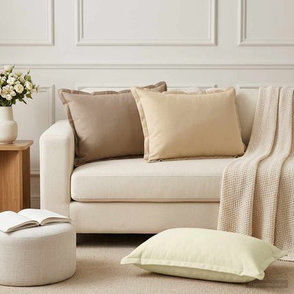 Kasta Kudde 2 st HOUTEN Taupe 50 x 75 cm Polyester