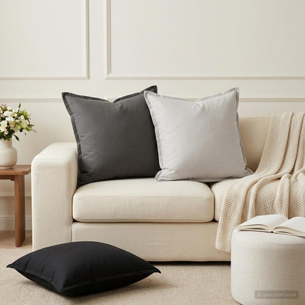 Kasta Kudde 2 st HOUTEN Svart 60 x 60 cm Polyester