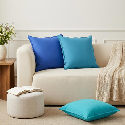 Kasta Kudde 2 st HOUTEN Kungsblå 55 x 55 cm Polyester