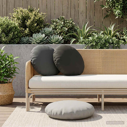 Kasta Kudde 6 st HEERLEN Svart Diam. 50 cm Polyester