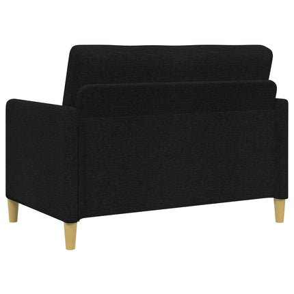 Soffgrupp med förvaring 2 pcs Svart Polyester