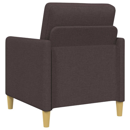 Soffgrupp med förvaring 2 pcs Mörkbrun Polyester