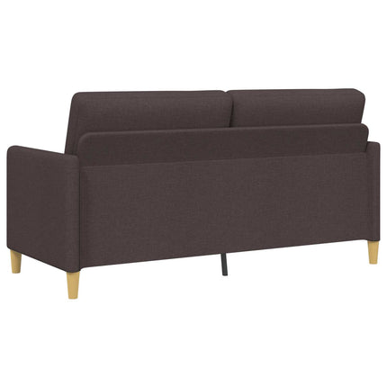 Soffgrupp med förvaring 2 st Mörkbrun Polyester