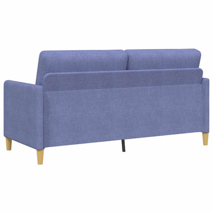 Soffgrupp med förvaring 2 st Jeansblå Polyester