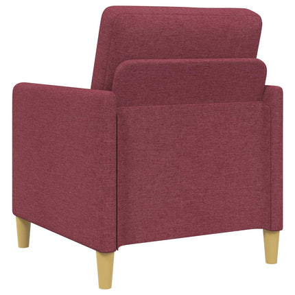 Soffgrupp med förvaring 2 st Vinröd Polyester