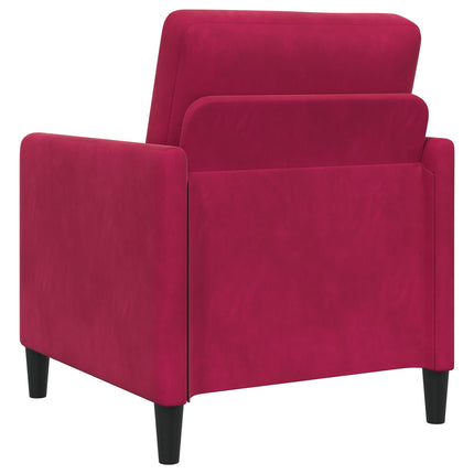 Soffgrupp med förvaring 2 st Vinröd Polyester