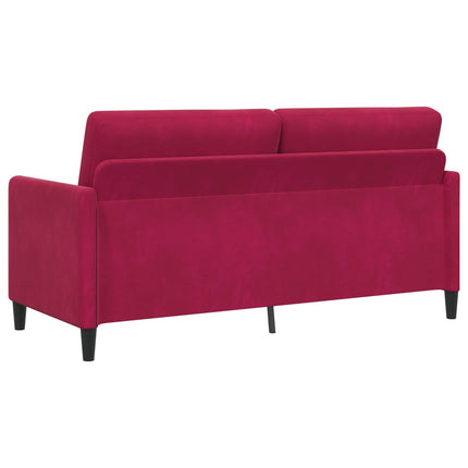 Soffgrupp med förvaring 2 st Vinröd Polyester