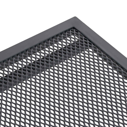 Utbyggbart Mesh Matbord Antracit 212 x 90 x 76 cm Stål
