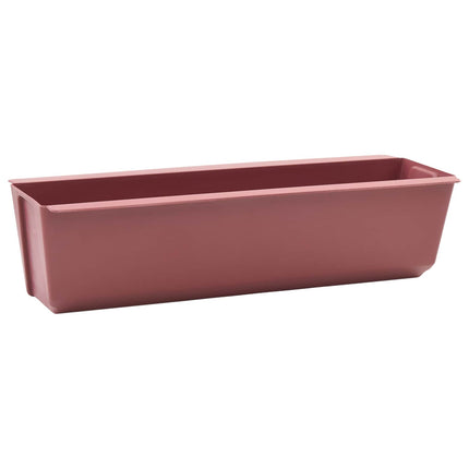 Blomlådor för Euro-pallar 12 st Brun 36,5 x 14 x 9,5 cm