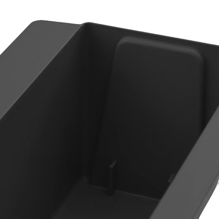 Blomlådor för Euro-pallar 12 pcs Svart 36 x 13,5 x 9,5 cm