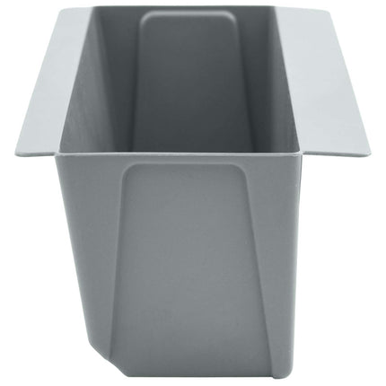 Blomlådor för Euro-pallar 12 pcs Ljusgrå 36 x 13,5 x 9,5 cm