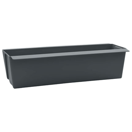 Blomlådor för Euro-pallar 24 pcs Grå 36 x 13,5 x 9,5 cm