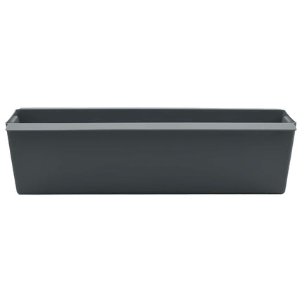 Blomlådor för Euro-pallar 24 pcs Grå 36 x 13,5 x 9,5 cm