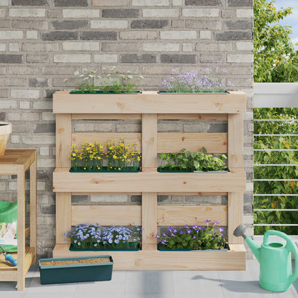 Blomlådor för Euro-pallar 24 pcs Grön 36 x 13,5 x 9,5 cm