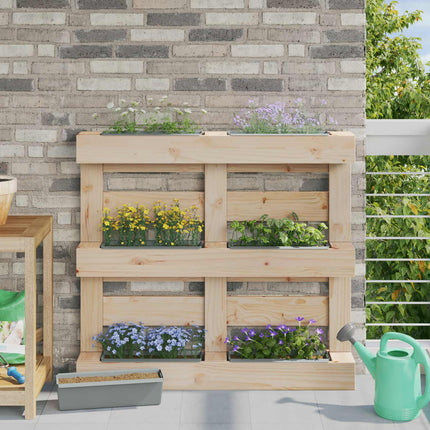 Blomlådor för Euro-pallar 24 pcs Ljusgrå 36 x 13,5 x 9,5 cm