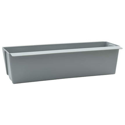 Blomlådor för Euro-pallar 24 pcs Ljusgrå 36 x 13,5 x 9,5 cm