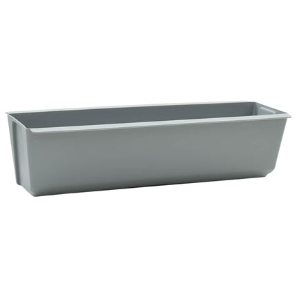 Blomlådor för Euro-pallar 24 st Ljusgrå 36 x 13,5 x 9,5 cm