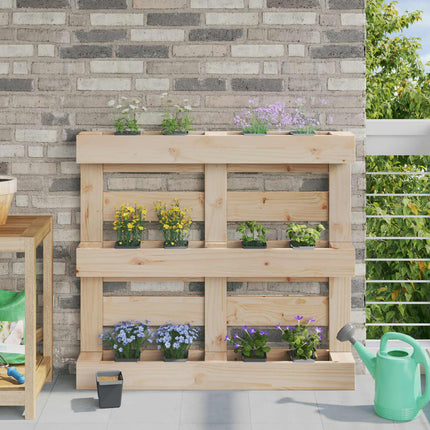 Blomlådor för Euro-pallar 12 pcs Grå 13,5 x 9 x 9,5 cm