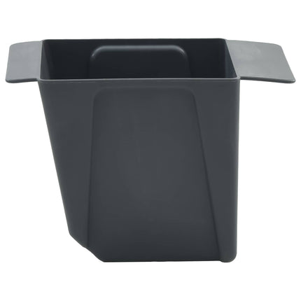 Blomlådor för Euro-pallar 12 pcs Grå 13,5 x 9 x 9,5 cm