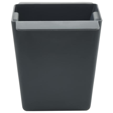 Blomlådor för Euro-pallar 24 pcs Grå 13,5 x 9 x 9,5 cm