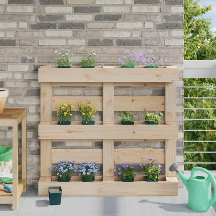 Blomlådor för Euro-pallar 24 pcs Grön 13,5 x 9 x 9,5 cm